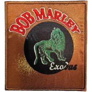 Bob Marley - Exodus Lion Printed Patch i gruppen MERCHANDISE / Merch / Reggae hos Bengans Skivbutik AB (5565566)