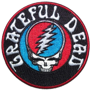 Grateful Dead - Steal Your Face Logo Woven Patch i gruppen MERCHANDISE / Merch / Pop-Rock hos Bengans Skivbutik AB (5565574)