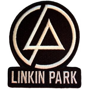 Linkin Park - Concentric Text Logo Bl Woven Patch i gruppen MERCHANDISE / Merch / Metal hos Bengans Skivbutik AB (5565590)