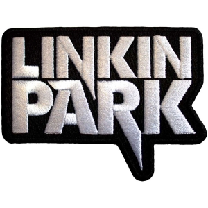 Linkin Park - White Logo Bl Woven Patch i gruppen MERCHANDISE / Merch / Metal hos Bengans Skivbutik AB (5565597)