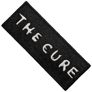 The Cure - Text Logo Woven Patch i gruppen MERCHANDISE / Merch / Pop-Rock hos Bengans Skivbutik AB (5565606)