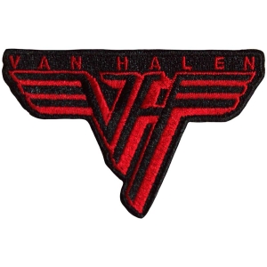 Van Halen - Classic Red Logo Woven Patch i gruppen MERCHANDISE / Merch / Metal hos Bengans Skivbutik AB (5565611)