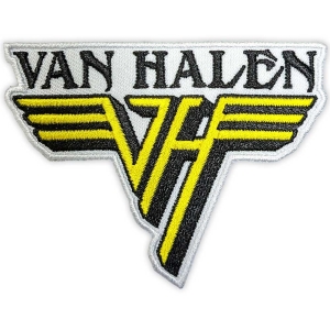 Van Halen - Text & Yellow Logo Woven Patch i gruppen MERCHANDISE / Merch / Metal hos Bengans Skivbutik AB (5565612)