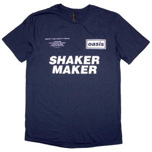 Oasis - Shakermaker Tracklisting Navy T-Shirt i gruppen MERCHANDISE / T-shirt / Pop-Rock hos Bengans Skivbutik AB (5566073r)