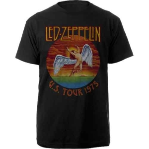 Led Zeppelin - Usa Tour 75 Uni Bl T-Shirt i gruppen MERCHANDISE / T-shirt / Pop-Rock hos Bengans Skivbutik AB (5566147r)