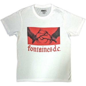 Fontaines D.C. - Clashing Stags Uni Wht T-Shirt i gruppen MERCHANDISE / T-shirt / Pop-Rock hos Bengans Skivbutik AB (5566333r)