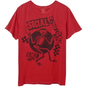 Social Distortion - Speakeasy Checkerboard Red T-Shirt i gruppen MERCHANDISE / T-shirt / Pop-Rock hos Bengans Skivbutik AB (5566339r)