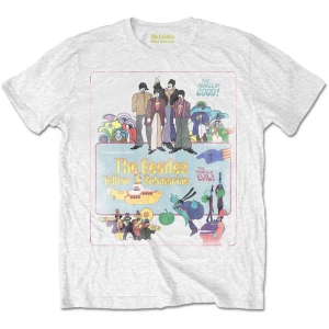 Beatles - Ysm Vintage Movie Poster Wht T-Shirt i gruppen MERCHANDISE / T-shirt / Pop-Rock hos Bengans Skivbutik AB (5566343r)