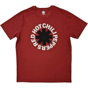 Red Hot Chili Peppers - Classic Asterisk Uni Red T-Shirt i gruppen MERCHANDISE / T-shirt / Pop-Rock hos Bengans Skivbutik AB (5566720r)