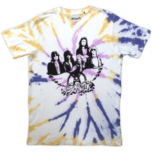 Aerosmith - Photo Wings Natrl Dip-Dye T-Shirt i gruppen MERCHANDISE / T-shirt / Metal hos Bengans Skivbutik AB (5566993r)