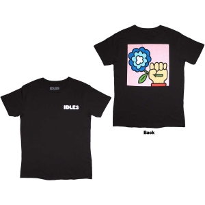 Idles - Cartoon Flower Uni Bl T-Shirt i gruppen MERCHANDISE / T-shirt / Pop-Rock hos Bengans Skivbutik AB (5567000r)