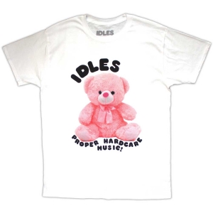 Idles - Proper Hardcore Uni Wht T-Shirt i gruppen MERCHANDISE / T-shirt / Pop-Rock hos Bengans Skivbutik AB (5567004r)