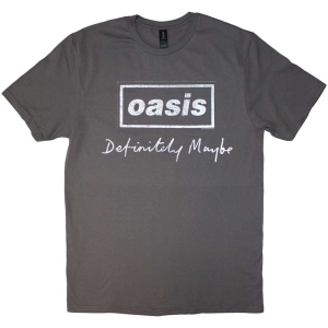 Oasis - Definitely.. Distressed Logo Char T-Shirt i gruppen MERCHANDISE / T-shirt / Pop-Rock hos Bengans Skivbutik AB (5567008r)