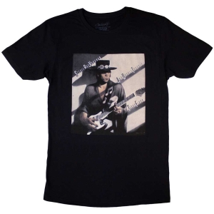 Stevie Ray Vaughan - Texas Flood Album Cover Bl T-Shirt i gruppen MERCHANDISE / T-shirt / Blues hos Bengans Skivbutik AB (5567012r)