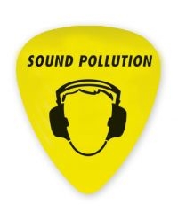 Sound Pollution - Plektrum / Pick Yellow - Sp Logo i gruppen MERCHANDISE / Accessoarer / Nyheter / Metal hos Bengans Skivbutik AB (5567031)