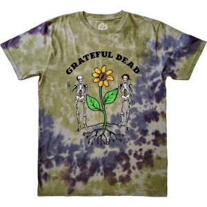 Grateful Dead - Keep It Green Grey Dip-Dye T-Shirt i gruppen MERCHANDISE / T-shirt / Pop-Rock hos Bengans Skivbutik AB (5567283r)