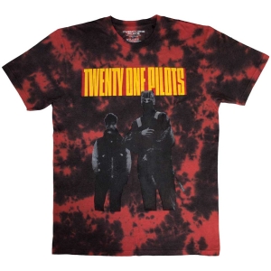 Twenty One Pilots - Standing Bar Uni Red Dip-Dye T-Shirt i gruppen MERCHANDISE / T-shirt / Pop-Rock hos Bengans Skivbutik AB (5567293r)