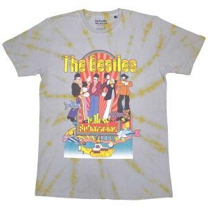 Beatles - Ysm Band & Fish Grey Dip-Dye T-Shirt i gruppen MERCHANDISE / T-shirt / Pop-Rock hos Bengans Skivbutik AB (5567297r)