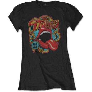 Rolling Stones - Retro 70S Vibe Lady Bl T-Shirt i gruppen MERCHANDISE / T-shirt / Pop-Rock hos Bengans Skivbutik AB (5567540r)