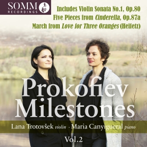 Lana Trotovsek Maria Canyigueral - Prokofiev: Milestones, Vol. 2 i gruppen CD / Kommende / Klassisk hos Bengans Skivbutik AB (5573641)