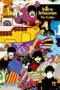 Beatles - Yellow Submarine Poster i gruppen MERCHANDISE / Merch / Pop-Rock hos Bengans Skivbutik AB (5573708)