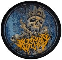 Burning Witches - Patch Round Skull (9,7 Cm) i gruppen MERCHANDISE / Accessoarer / Kommende / Metal hos Bengans Skivbutik AB (5574679)