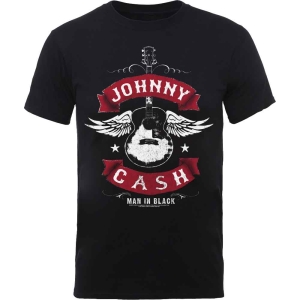 Johnny Cash - Winged Guitar Uni Bl T-Shirt i gruppen MERCHANDISE / T-shirt / Country hos Bengans Skivbutik AB (5574716)