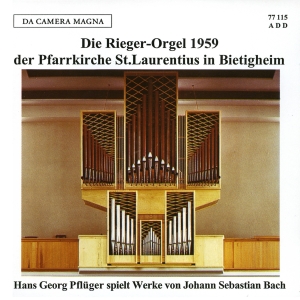 Pflüger Hans Georg - The Rieger Organ Of St Laurentius I i gruppen VI TIPSER / Julegavetips CD hos Bengans Skivbutik AB (5574873)