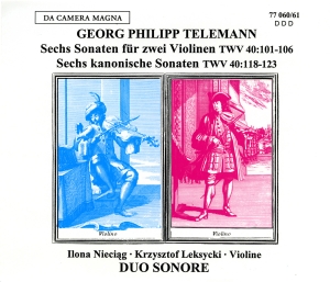 Telemann - Sonatas For 2 Violins i gruppen VI TIPSER / Julegavetips CD hos Bengans Skivbutik AB (5574919)