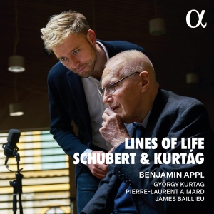 Benjamin Appl - Schubert & Kurtag: Lines Of Life i gruppen CD / Kommende / Klassisk hos Bengans Skivbutik AB (5575292)