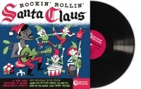 Various Artists - Rockin Rollin Santa Claus (Black Vi i gruppen VINYL / Nyheter / JuleMusikkk hos Bengans Skivbutik AB (5575384)