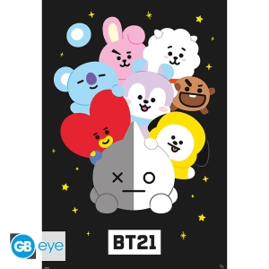 Bt21  - Characters 61 X 91.5Cm Maxi Poster i gruppen MERCHANDISE / Merch /  hos Bengans Skivbutik AB (5575675)