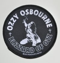 Ozzy Osbourne - Patch Blizzard Of Ozz (9,2 X 9,2 Cm i gruppen MERCHANDISE / Accessoarer / Metal hos Bengans Skivbutik AB (5577286)