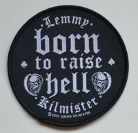 Lemmy - Patch Born To Raise Hell (9,4 X 9,4 i gruppen MERCHANDISE / Accessoarer / Metal hos Bengans Skivbutik AB (5577305)