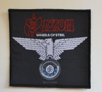 Saxon - Patch Wheels Of Steel (10,2 X 9,8 C i gruppen MERCHANDISE / Accessoarer / Metal hos Bengans Skivbutik AB (5577313)