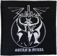 Hellbutcher - Patch Satans Metal (9,7 X 9,7 Cm) i gruppen MERCHANDISE / Accessoarer / Metal hos Bengans Skivbutik AB (5577363)