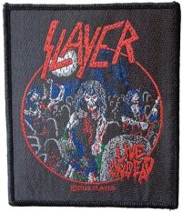 Slayer - Patch Live Undead (10,2 X 8,7 Cm) i gruppen MERCHANDISE / Accessoarer / Metal hos Bengans Skivbutik AB (5577380)