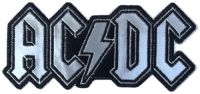 Ac/Dc - Patch Cut Out Foil Logo  (4,6 X 10 i gruppen MERCHANDISE / Accessoarer / Metal hos Bengans Skivbutik AB (5577385)