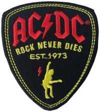 Ac/Dc - Patch Plectrum (Guitar Pick) (8,8 X i gruppen MERCHANDISE / Accessoarer / Metal hos Bengans Skivbutik AB (5577386)