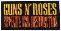 Guns N Roses - Patch Appetite For Destruction (4,9 i gruppen MERCHANDISE / Accessoarer / Metal hos Bengans Skivbutik AB (5577395)