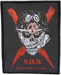 Stormtroopers Of Death (S.O.D.) - Patch Scrawled Lightning (9,9 X 7,9 i gruppen MERCHANDISE / Accessoarer / Metal hos Bengans Skivbutik AB (5577399)