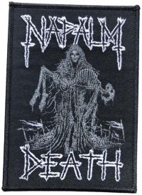 Napalm Death - Patch Reaper - Black Border (11,6 X i gruppen MERCHANDISE / Accessoarer / Metal hos Bengans Skivbutik AB (5577410)