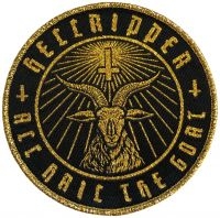 Hellripper - Patch Goatmaster Gold (9 Cm) i gruppen MERCHANDISE / Accessoarer / Kommende / Metal hos Bengans Skivbutik AB (5577457)