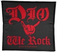 Dio - Patch We Rock (9,5 X 10 Cm) i gruppen MERCHANDISE / Accessoarer / Kommende / Metal hos Bengans Skivbutik AB (5577525)