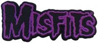 Misfits - Patch Purple Border Logo (4,4 X 10, i gruppen MERCHANDISE / Accessoarer / Kommende / Pop-Rock hos Bengans Skivbutik AB (5577581)