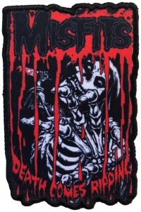 Misfits - Patch Death Comes Ripping (10,1 X 6 i gruppen MERCHANDISE / Accessoarer / Kommende / Pop-Rock hos Bengans Skivbutik AB (5577585)