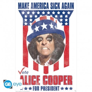 Alice Cooper  - Cooper For President Poster 91,5X61 i gruppen MERCHANDISE / Merch / Metal hos Bengans Skivbutik AB (5577864)