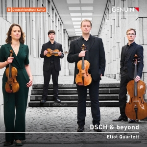 Eliot Quartett - Meyer & Shostakovich: Dsch & Beyond i gruppen CD / Kommende / Klassisk hos Bengans Skivbutik AB (5578688)