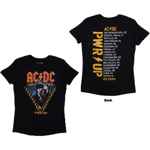 Ac/Dc - Angus Triangle Eu Tour 24 Lady Bl T-Shirt i gruppen MERCHANDISE / T-shirt / Metal hos Bengans Skivbutik AB (5581205r)