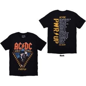 Ac/Dc - Angus Triangle Eu Tour 24 Uni Bl T-Shirt i gruppen MERCHANDISE / T-shirt / Metal hos Bengans Skivbutik AB (5581206r)